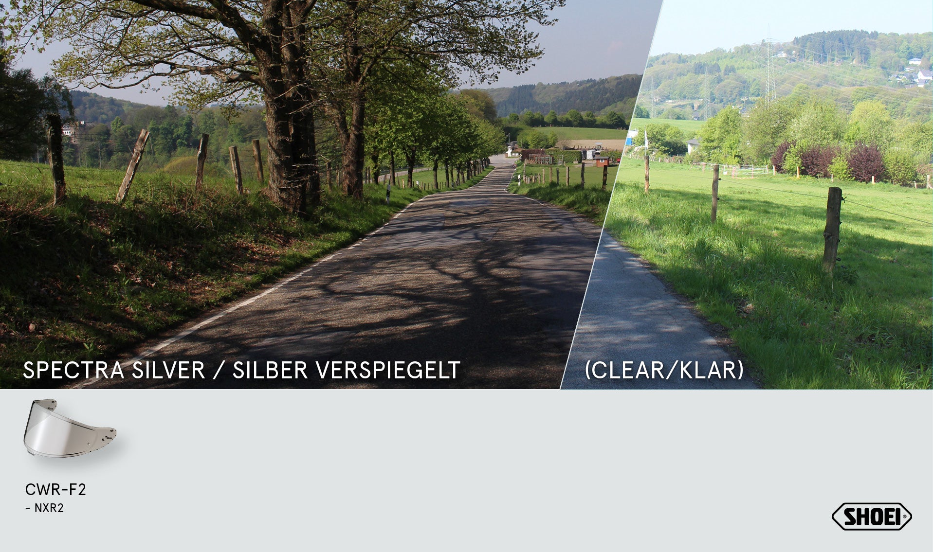 Shoei シールド X-SPR PRO (CWR-F2PN) シルバー ミラー 