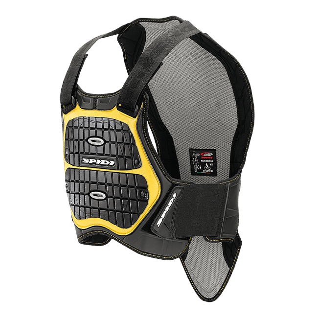Spidi DEFENDER 胸部および背中プロテクター | メンズ | ブラック/イエロー | Z122016 