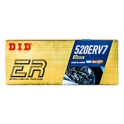 D.I.D 520ERV7 Xリングチェーン 520 G&G オープン ニッツロック付き – 100から130リンク 