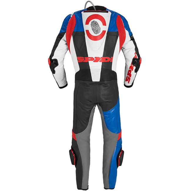 Spidi DP-Progressive 1ピース レザースーツ – パーフォレーション加工レーシングスーツ | メンズ | ブルー/グレー | Y161238 