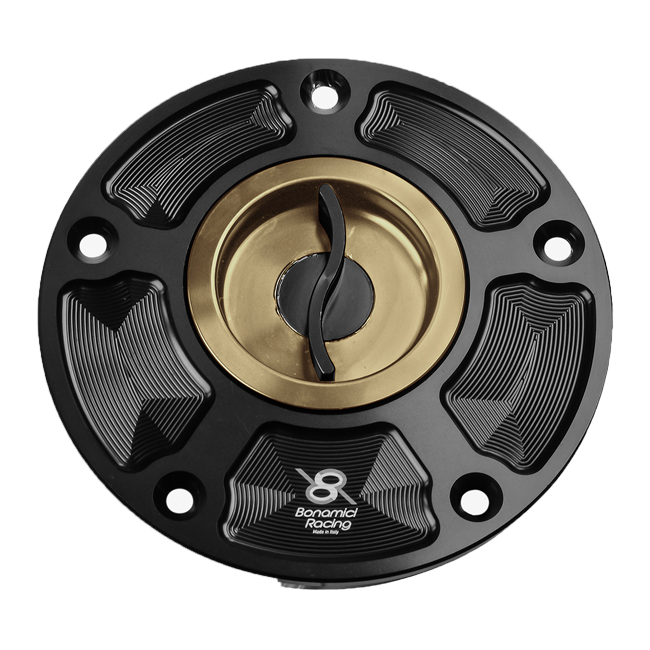 ボナミチ・レーシング製のカワサキ ZX-10 R/RR (06-20) 用クイックリリースタンクキャップ FC070 