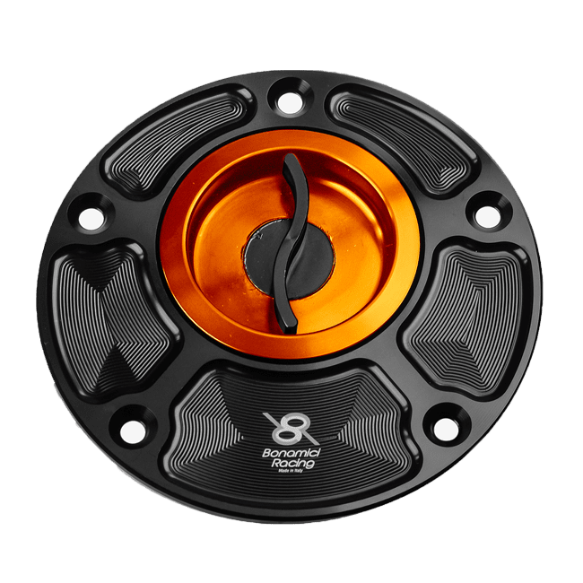 ボナミチ・レーシング製のヤマハ YZF-R9 (25-26) FC110用クイックリリースタンクキャップ 