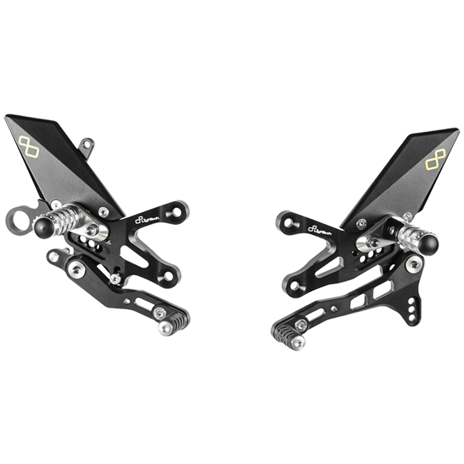 LighTech フットレストシステム Aprilia RSV4/Factory/R/RR/RF (09-16) FTRAP004/W 