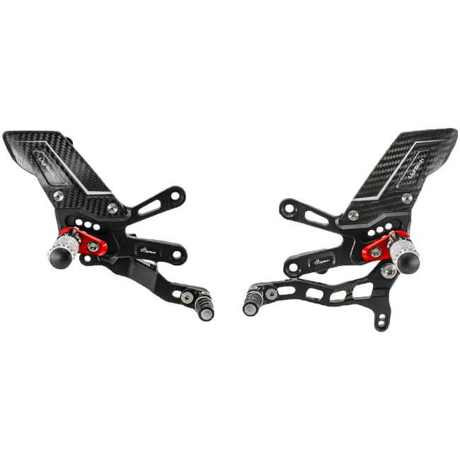 Fußrastenanlage R LighTech Umkehrschaltung Aprilia RSV4/RF/RR/1100 Factory (17-25) FTRAP006R