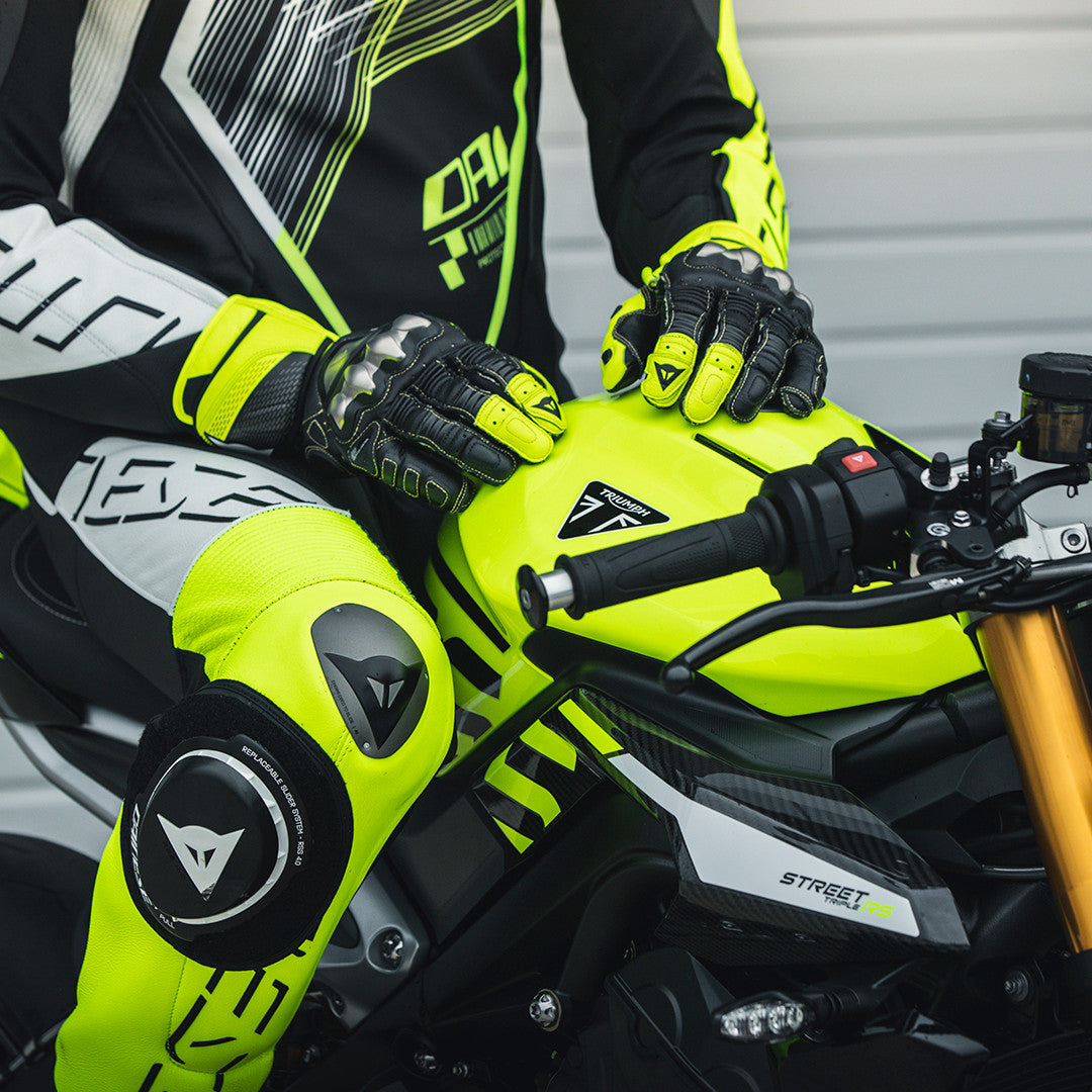 ダイネーゼ フルメタル7レーシングバイクレザーグローブ | メンズ | ネオンイエロー/ブラック 