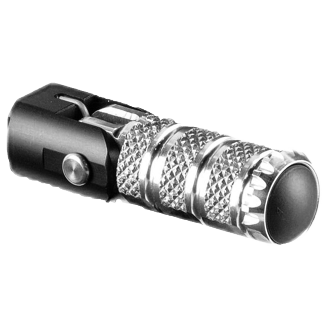 LighTech 交換用折りたたみフットレスト 76.5 mm – シルバー/ブラック | RFTR249-252 