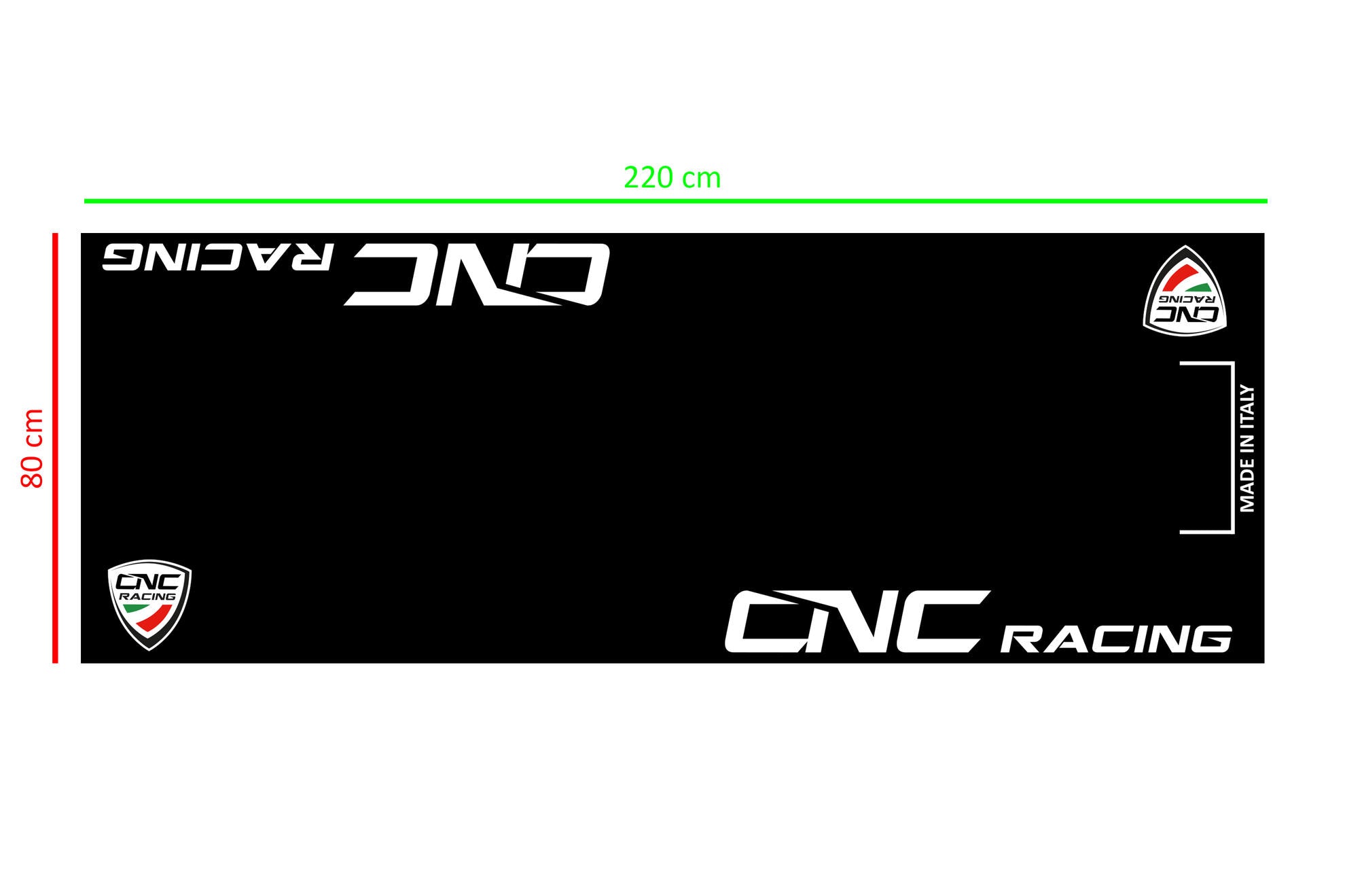 バイク用ボックス＆ガレージマット 220 x 80 cm CNC Racing GA003B 