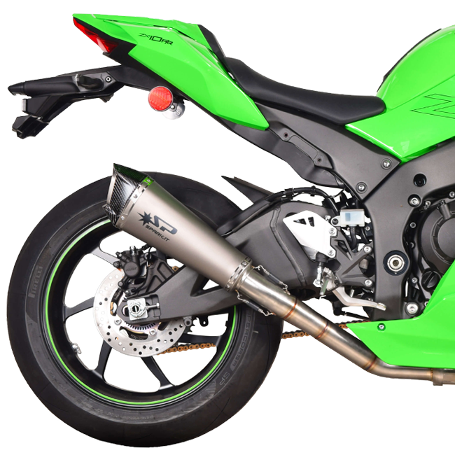 スパークエキゾーストスリップオン Konix EVO + KAT交換パイプ カワサキ ZX-10 R/RR (21-25) GKA8841T 