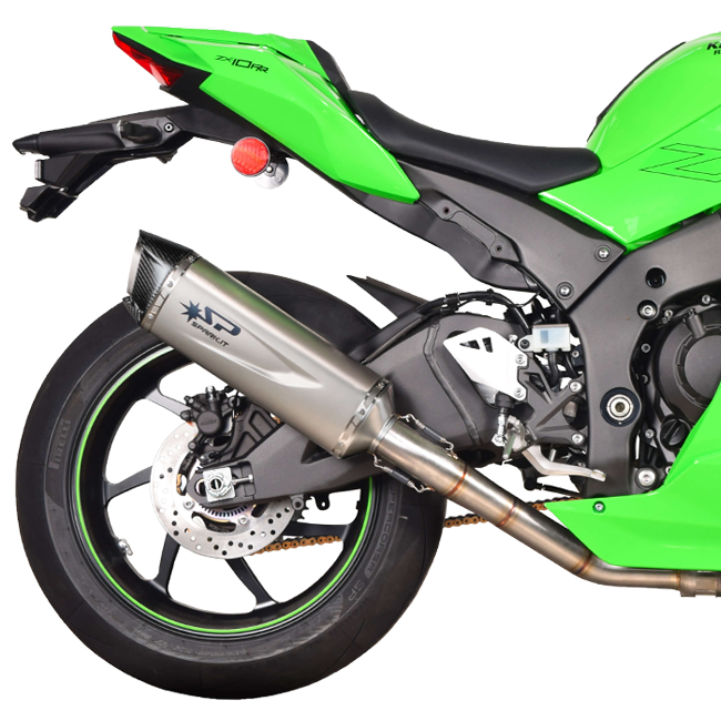 スパークエキゾーストスリップオンフォースEVO + KAT交換パイプ カワサキZX-10 R/RR (21-25) GKA8844T 
