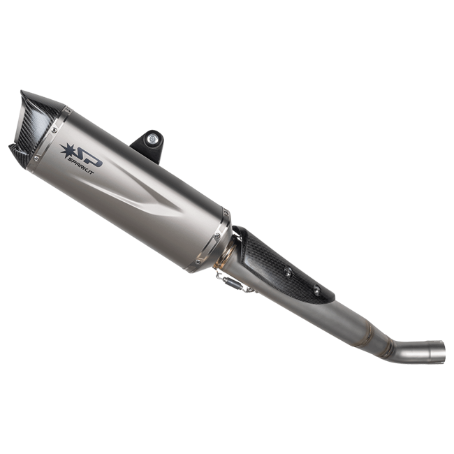 Spark Exhaust Halbkomplette Anlage Force Evo 400 mm WSSP Group Titanium Triumph Street Triple 765 R/RS (19-26) GTR8827ST