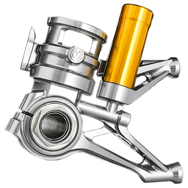 CNCフォークフットセット100mm「GPスタイル」Motocorse Ducati Panigale V4/S/R (18-24) 