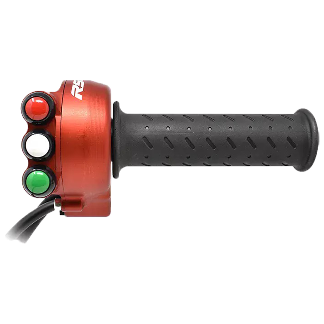 Gasgriffgehäuse mit integriertem Lenkerschalter JetPrime Aprilia RSV4/1100 Factory/RF/RR (17-20) JP ACC 009