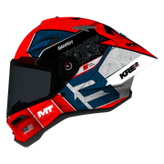 MT-Helmets KRE 2 PLUS Hakim Danish Replica 2026 B5 Integralhelm, glänzend — Seitenansicht