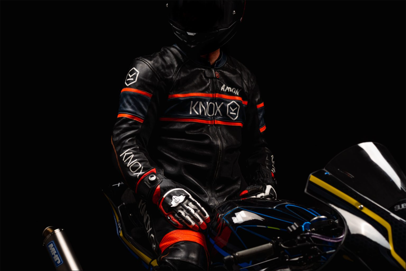 Knox Handroid MK5 レーシングレザーグローブ | メンズ | レッド | 11769404105 