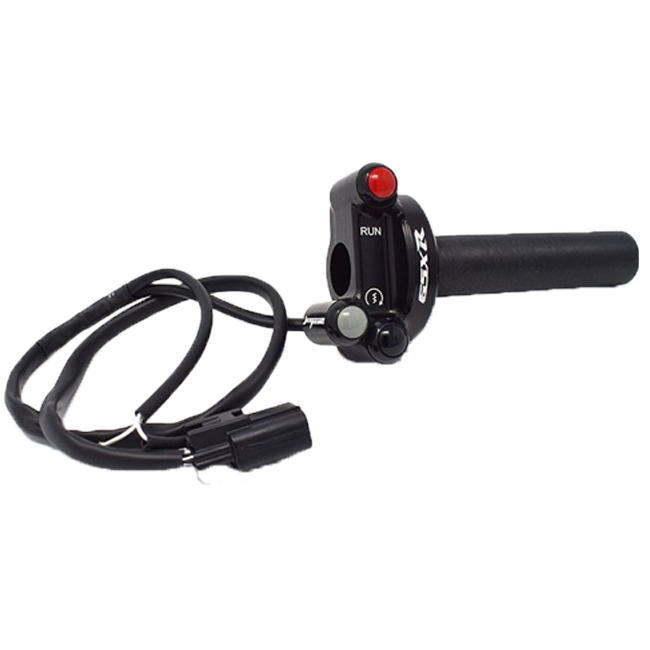 スズキ GSX-R 1000 (17-23) 用の JetPrime ガスグリップハウジングとハンドルスイッチ JP ACC 011 