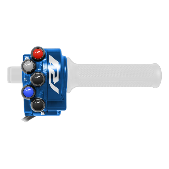 Gasgriffgehäuse mit integriertem Lenkerschalter JetPrime Yamaha YZF-R1M (20-24) JP CO YA033