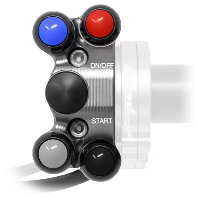 Ducati Panigale V4 R (19-21) JP PLD 120R用のJetPrime JP ACC 120ガスグリップ用ハンドルスイッチ 