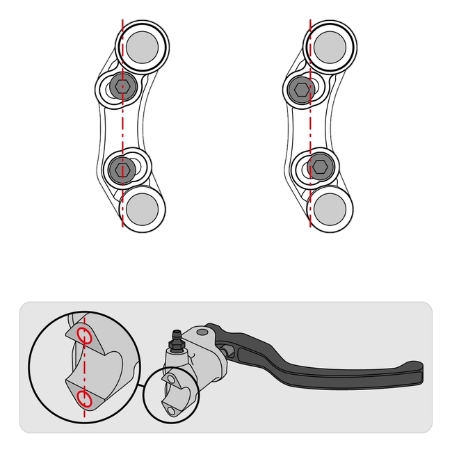 Lenkerschalter Superbike rechts JetPrime Ducati Panigale V4 R (19-24) JP SPD 020R – für Magneti-Marelli-Dashboard, universelles Lochbild