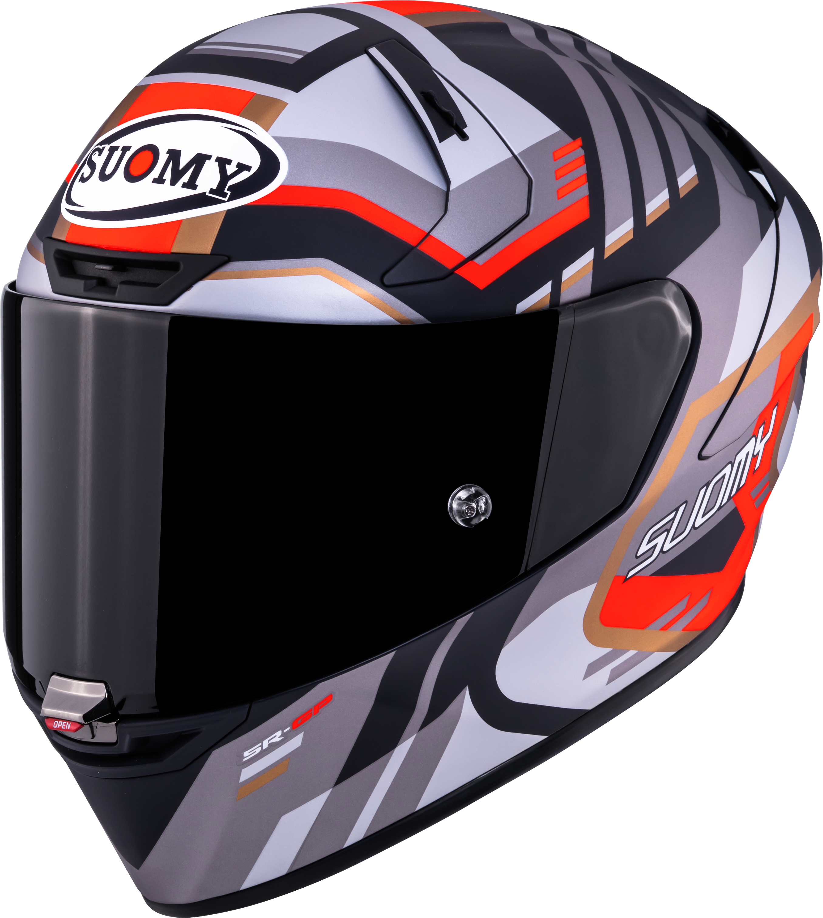 Suomy SR-GP Evo ヘルメット インフラレッド マット グレー/レッド/ブラック K6S20025 