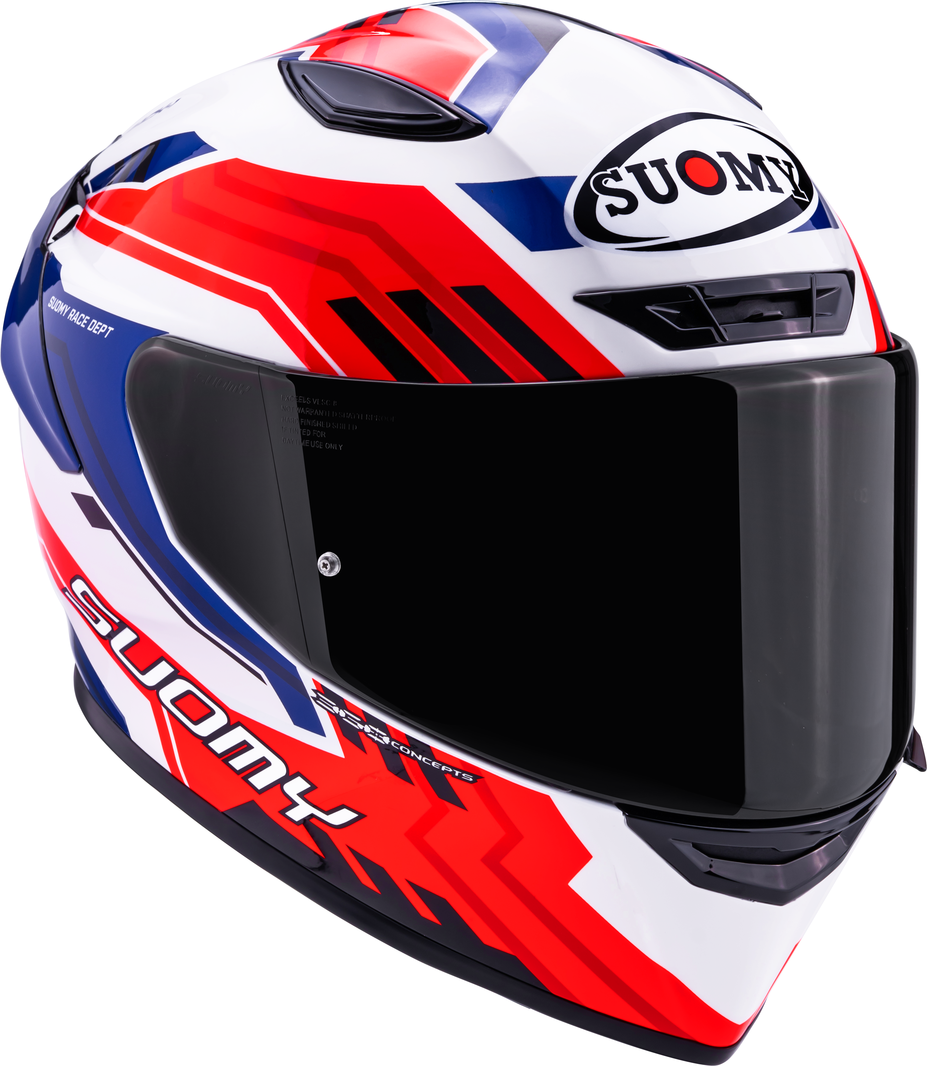 Suomy Track-1 Helm Framework Weiß/Rot/Blau K6T10023