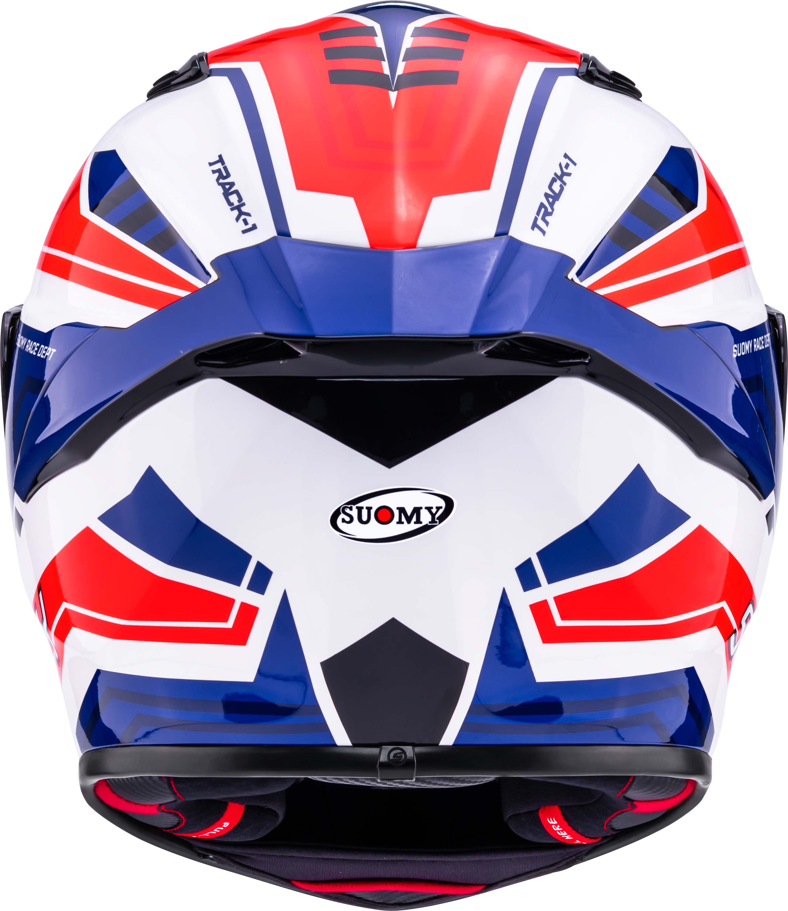 Suomy Track-1 Helm Framework Weiß/Rot/Blau K6T10023