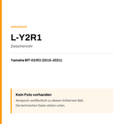 Akrapovic Zwischenrohr Yamaha MT-03 / R3 (15-21) L-Y2R1 — Platzhalter, kein Herstellerfoto verfügbar