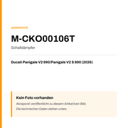 Akrapovic Schalldämpfer Ducati Panigale V2 890 / Panigale V2 S 890 (26-26) M-CKO00106T — Platzhalter, kein Herstellerfoto verfügbar