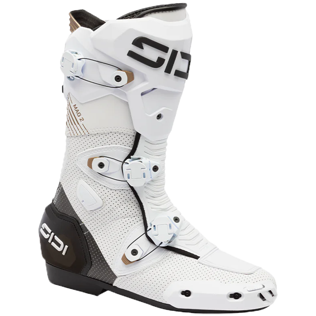 Sidi MAG 2 Air モーターサイクルブーツ ホワイト ブラック - 203 