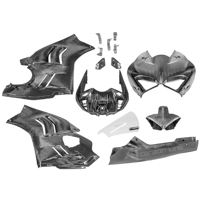 完全なSBKフェアリングセット 400g APカーボンライン ドゥカティ パニガーレ V4/S/R (22-24) 