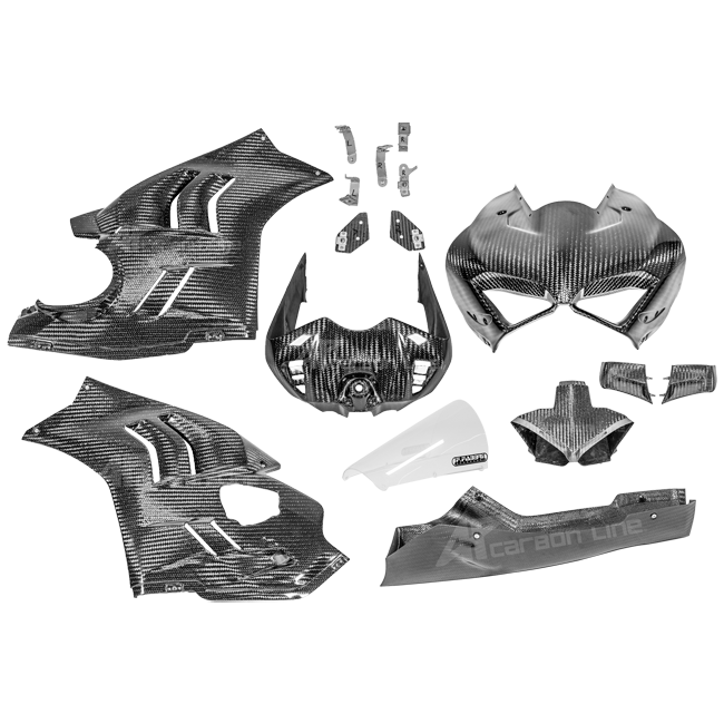 完全なSBKフェアリングセット 400g APカーボンライン ドゥカティ パニガーレ V4/S/R (22-24) 