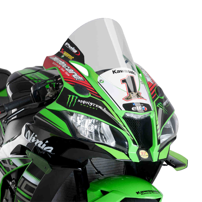 プイグ R-Racer ウインドシールド カワサキ ZX-10 R (16-20) 9849 