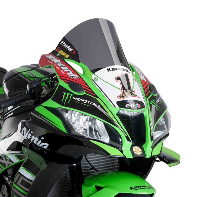 プイグ R-Racer ウインドシールド カワサキ ZX-10 R (16-20) 9849 