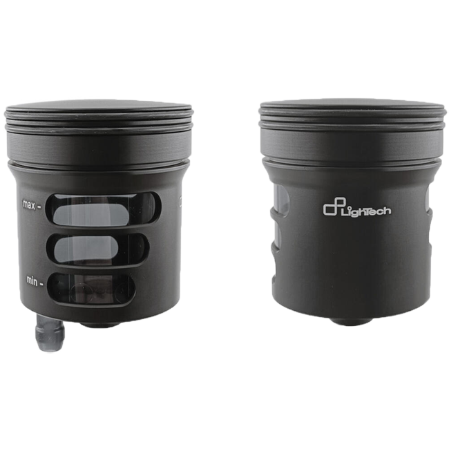 LighTech ブレーキ＆クラッチオイルタンク 30 cm³ – CNCアルミニウム、カラー | バイク用ユニバーサルリザーバー 