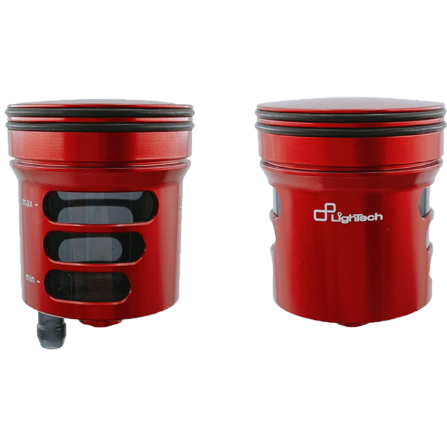 LighTech ブレーキ＆クラッチオイルタンク 30 cm³ – CNCアルミニウム、カラー | バイク用ユニバーサルリザーバー 