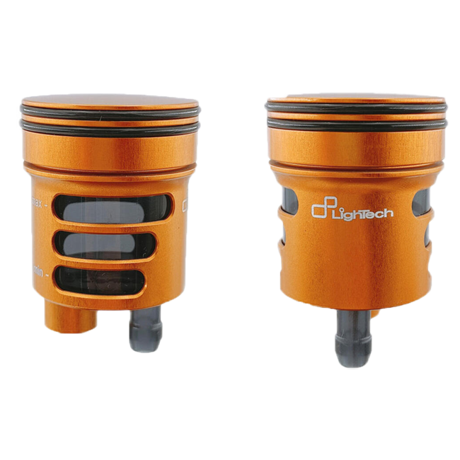 LighTech ブレーキ＆クラッチオイルタンク 16 cm³ – CNCアルミニウム、カラフル | バイク用ユニバーサルリザーバー 