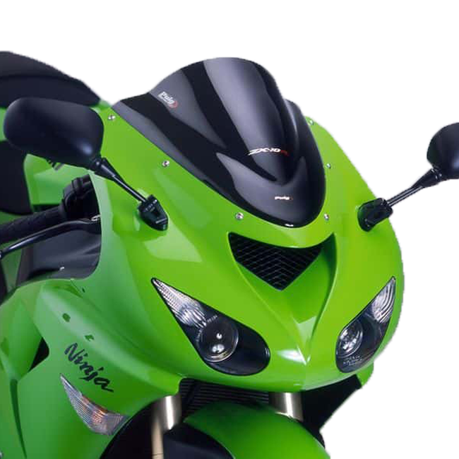 Puig Racing ウインドシールド カワサキ ZX-10 R (04-07) 4053 