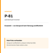Akrapovic Zylinderkopf-Innenteil P-81 — Platzhalter, kein Herstellerfoto verfügbar
