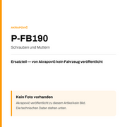 Akrapovic Schrauben und Muttern P-FB190 — Platzhalter, kein Herstellerfoto verfügbar
