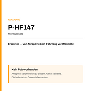 Akrapovic Montagesatz P-HF147 — Platzhalter, kein Herstellerfoto verfügbar
