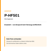 Akrapovic Montagesatz P-HF501 — Platzhalter, kein Herstellerfoto verfügbar
