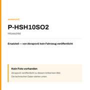 Akrapovic Hitzeschild P-HSH10SO2 — Platzhalter, kein Herstellerfoto verfügbar