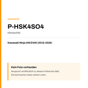 Akrapovic Hitzeschild Kawasaki Ninja 400 / Z400 (18-26) P-HSK4SO4 — Platzhalter, kein Herstellerfoto verfügbar