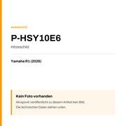 Akrapovic Hitzeschild Yamaha R1 (26-26) P-HSY10E6 — Platzhalter, kein Herstellerfoto verfügbar
