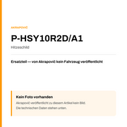 Akrapovic Hitzeschild P-HSY10R2D/A1 — Platzhalter, kein Herstellerfoto verfügbar