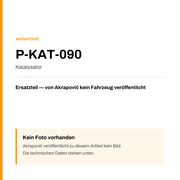 Akrapovic Katalysator P-KAT-090 — Platzhalter, kein Herstellerfoto verfügbar