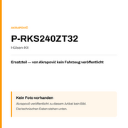 Akrapovic Hülsen-Kit P-RKS240ZT32 — Platzhalter, kein Herstellerfoto verfügbar