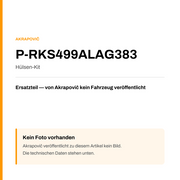 Akrapovic Hülsen-Kit P-RKS499ALAG383 — Platzhalter, kein Herstellerfoto verfügbar