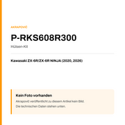 Akrapovic Hülsen-Kit Kawasaki ZX-6R / ZX-6R NINJA (20-26) P-RKS608R300 — Platzhalter, kein Herstellerfoto verfügbar