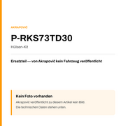 Akrapovic Hülsen-Kit P-RKS73TD30 — Platzhalter, kein Herstellerfoto verfügbar