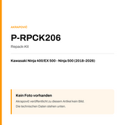 Akrapovic Repack-Kit Kawasaki Ninja 400 / EX 500 - Ninja 500 (18-26) P-RPCK206 — Platzhalter, kein Herstellerfoto verfügbar